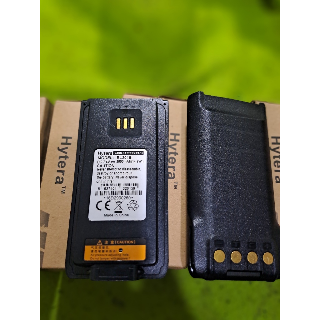 BATERAI HYTERA PD988 BATTERY HYTERA BL2015  KONDISI BARU BATREI HYTERA PD 988  ASLI  GARANSI 3 BULAN