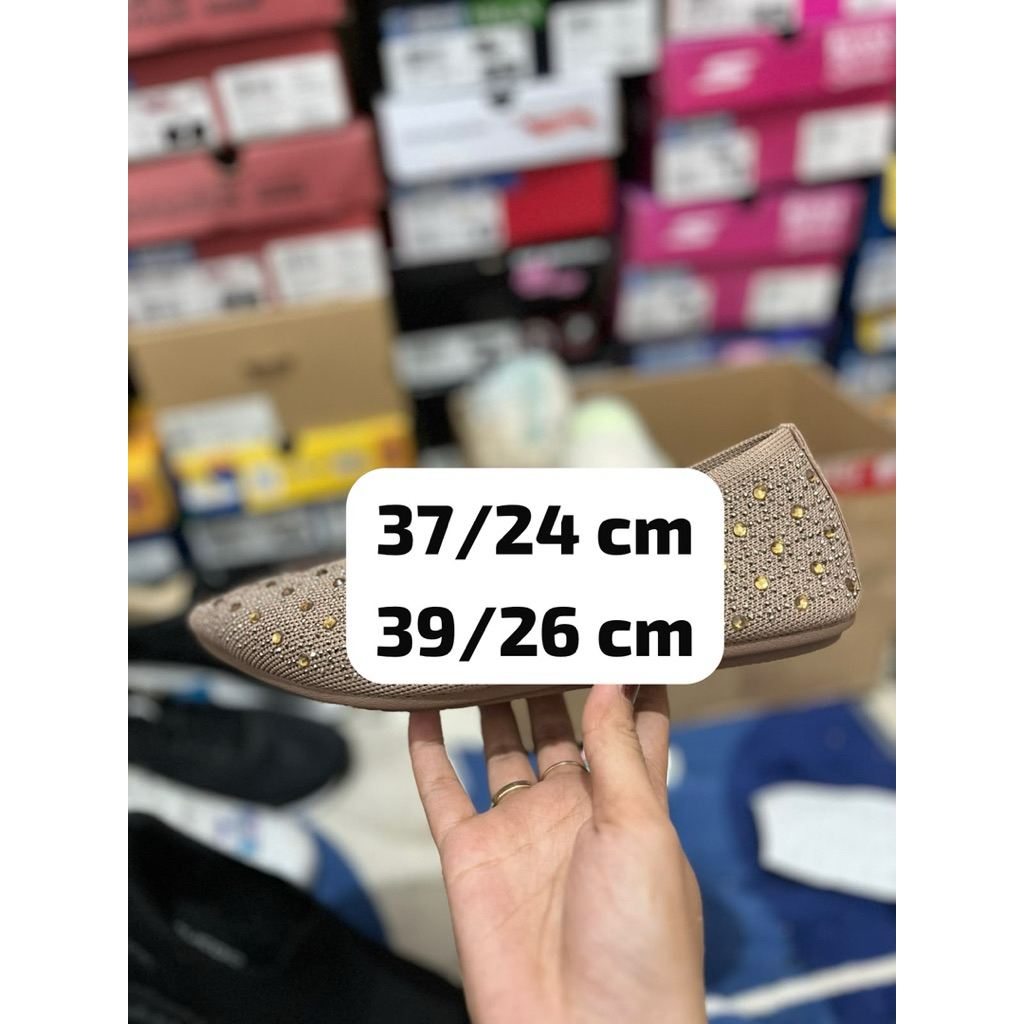 sepatu flatshoes wanita taupe 37/39