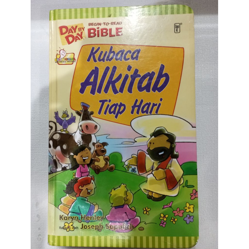 Buku Alkitab Anak anak Bible tebal ( preloved)