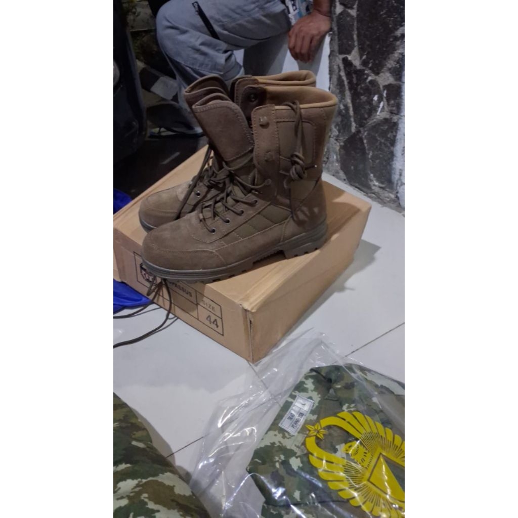 Sepatu Coklat/brown Jatah kopassus