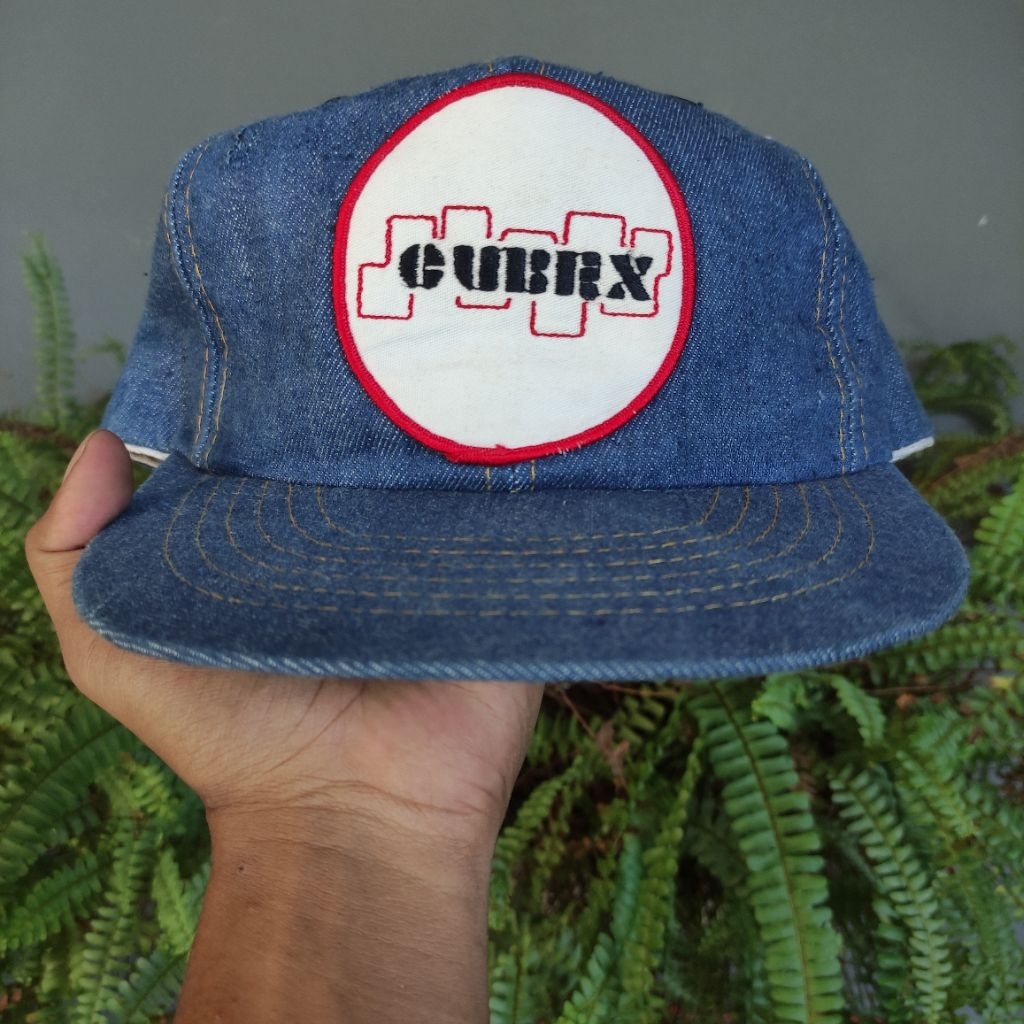 TOPI VINTAGE DENIM CUBRX PATCH BORDIR