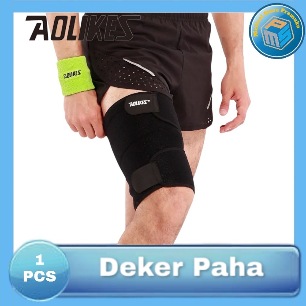 Deker Kompresi Paha Aolikes  Penyangga Paha   Deker Paha