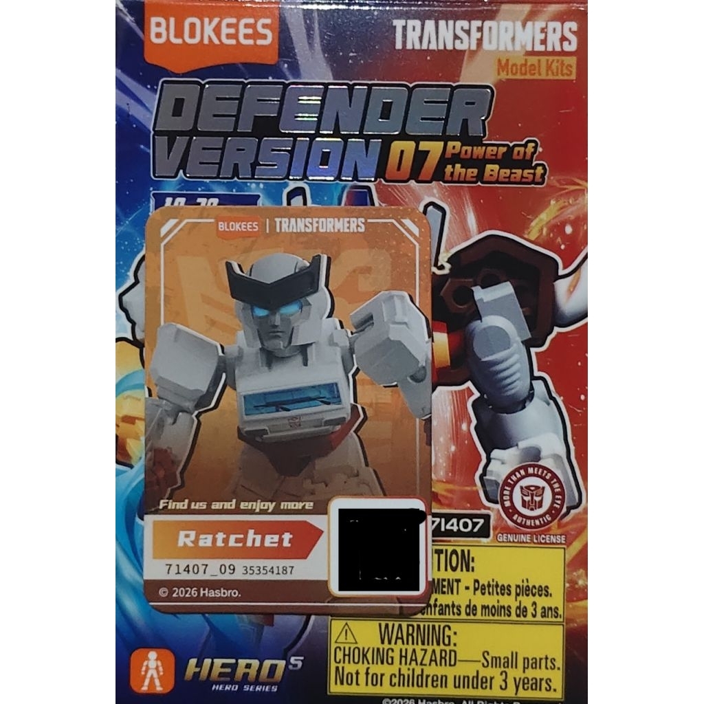 Blokees Transformers Galang Defender 07 - Rachet OFC