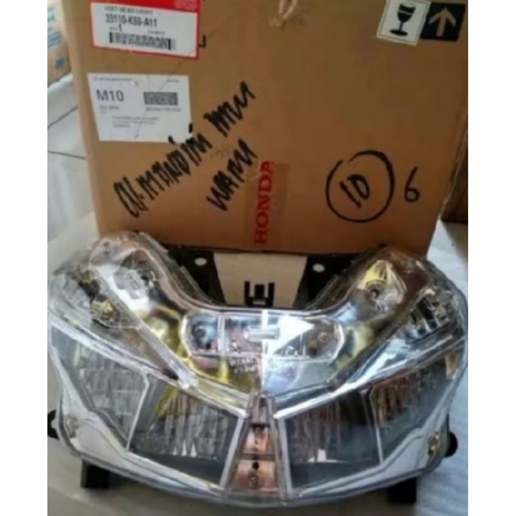 33110-K59-A11 HGP 100% AHM KACA REFLEKTOR LED LAMPU DEPAN REFLEKTOR VARIO 125 150 LED 33110K59A11