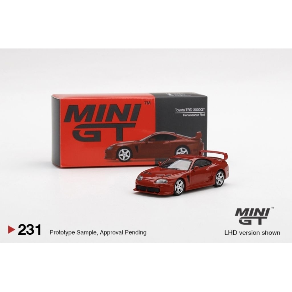 Mini GT 231 Toyota Supra TRD 3000GT Renaissance Red Unsealed