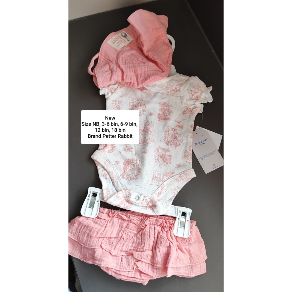 Set 3in1 bucket hat peter rabbit