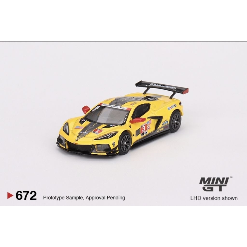Mini GT 672 Chevrolet Corvette C8.R #3 2022 IMSA Sebring 12 Hrs Winner