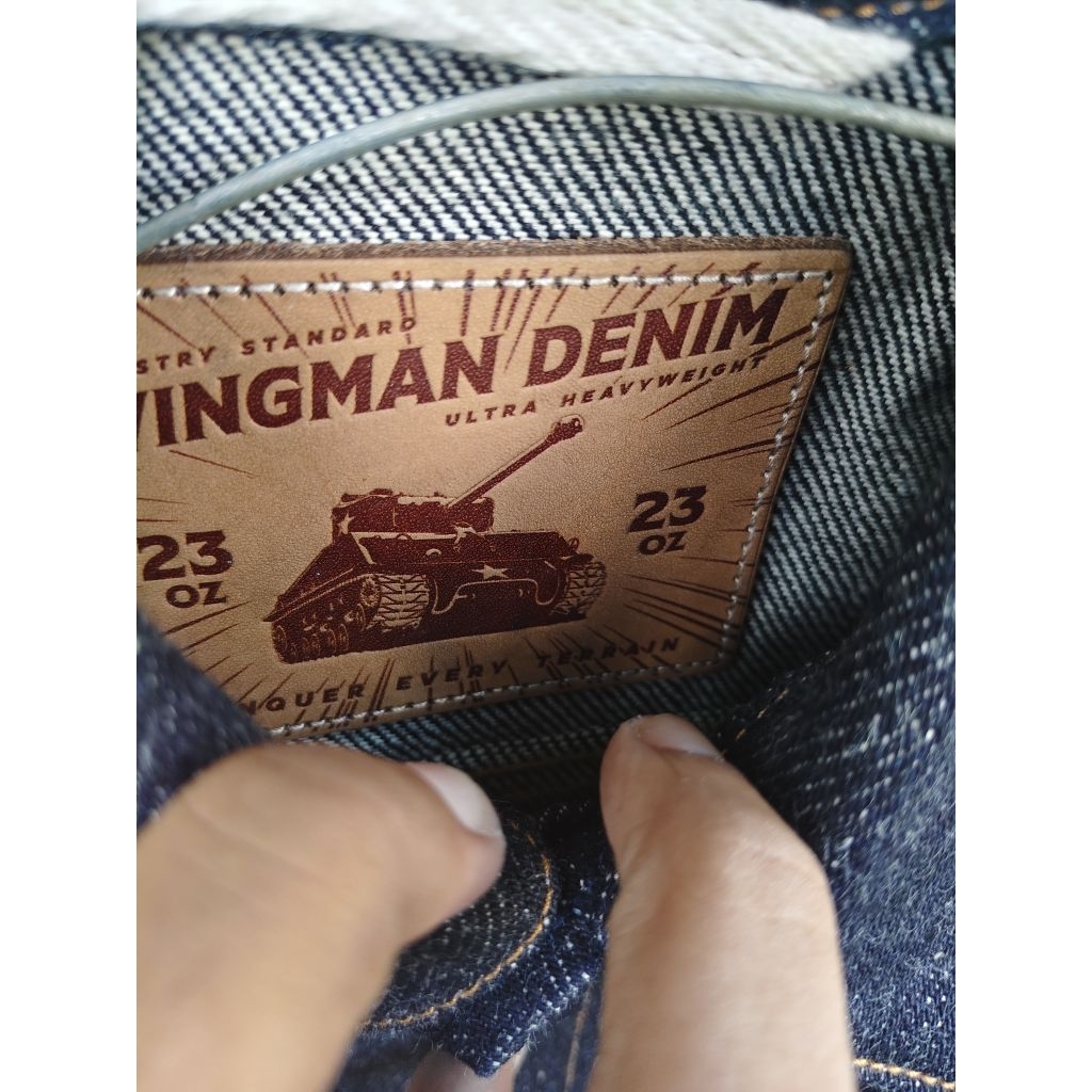 wingman denim jaket 23oz