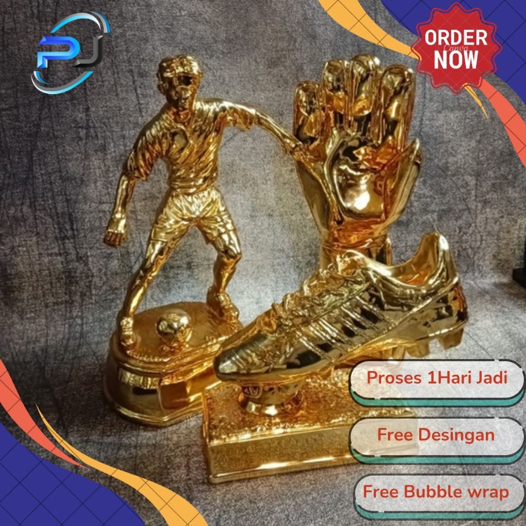Piala, piala sepak bola, piala best kiper, piala topscoor, trophy pemain terbaik, trophy futsal