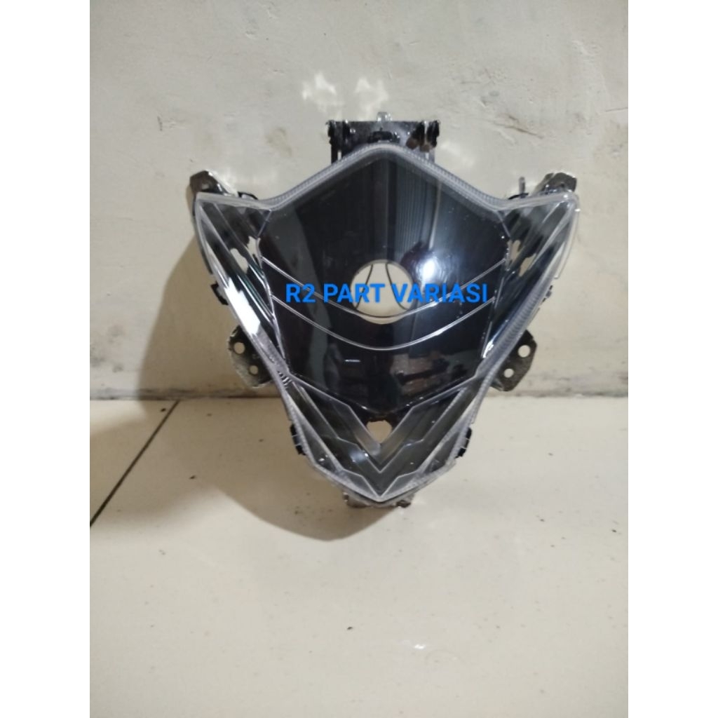 Kedok Reflektor Lampu Depan Satria Fu New Facelift 2014 2015 2016 Tanpa Frame Custom Dudukan H4 Siap