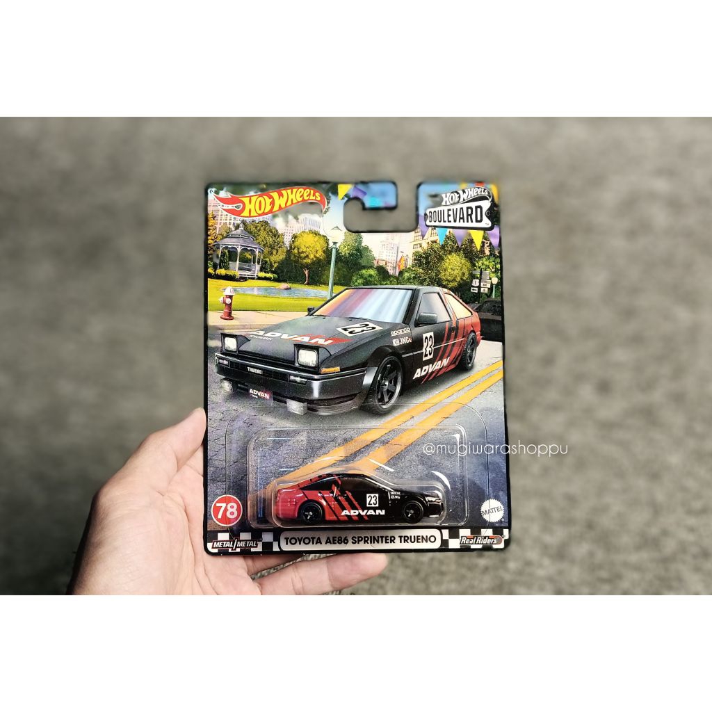 hot wheels Toyota ae86 sprinter trueno Advan boulevard