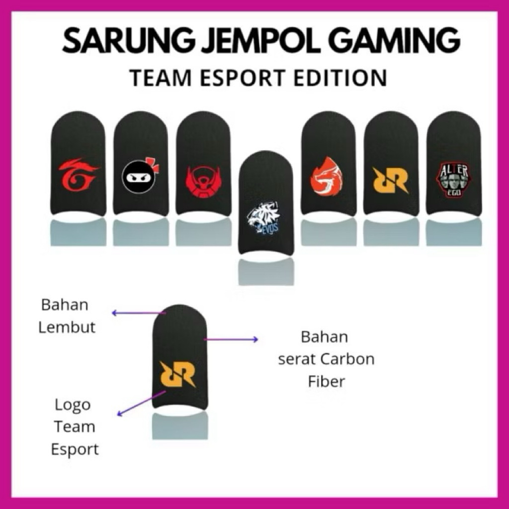 sarung jempol game motif esfort grosiran(50 pasang)