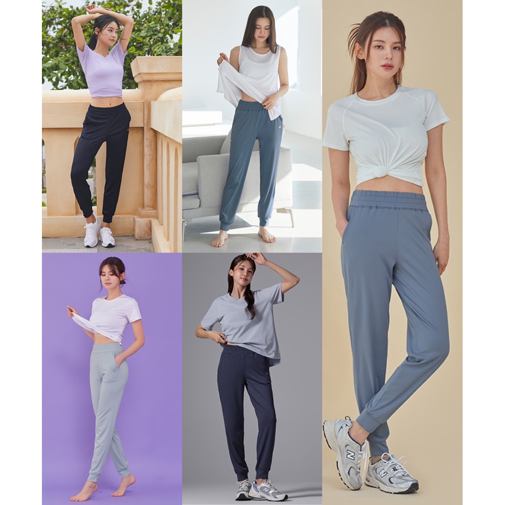 Joger panjang sport olahraga wanita / STL women korean metro cooling dry jogger pants