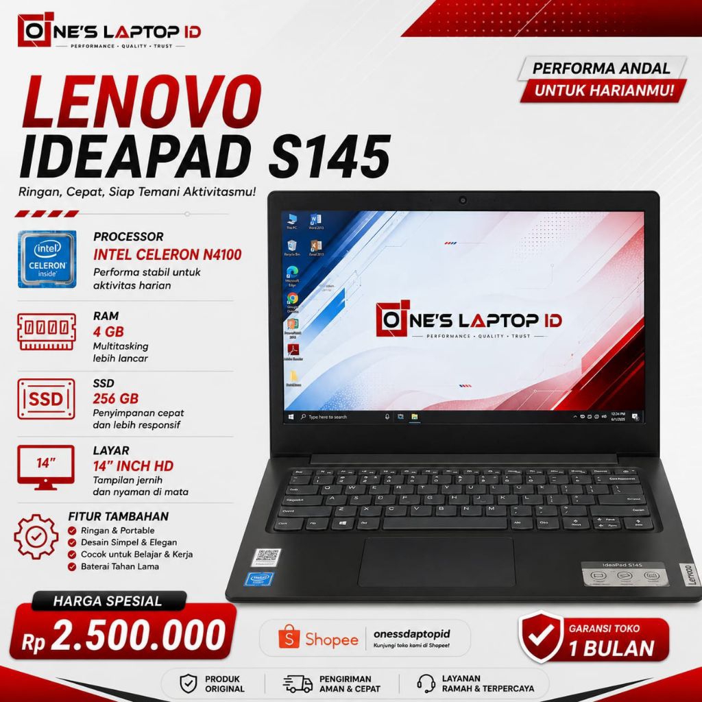 Lenovo Ideapad S145 Intel N4100