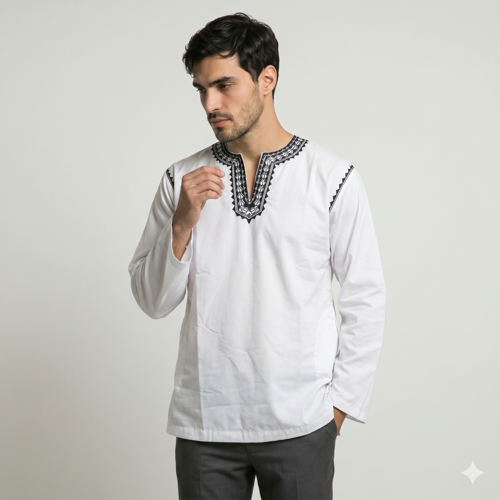 Preview Baju Koko Pria Lengan Panjang By Itang Yunasz Limited White S-M-L-XL-XXL-XXXL