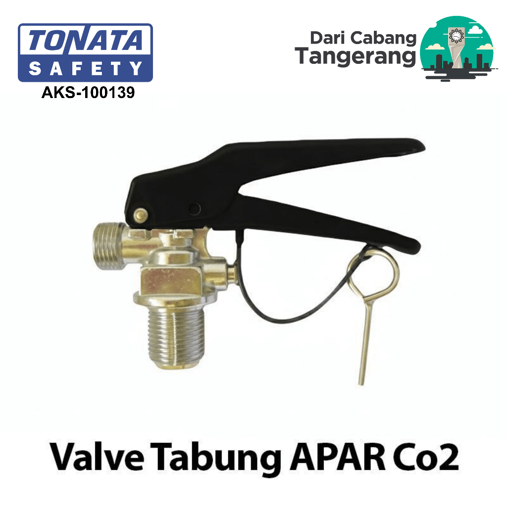 Valve Katup APAR Karbondioksida 2 Kg 3 Kg 5 Kg untuk Merk Tonata / Katup Tabung Pemadam Api CO2 / Va