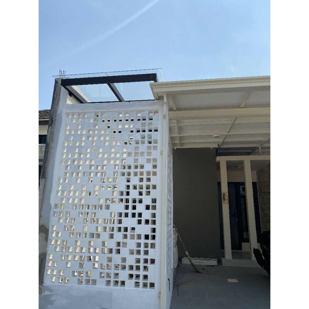 KANOPI KACA CLEAR 8MM / KANOPI UPVC
