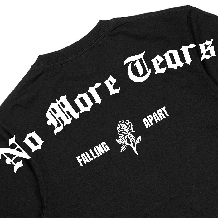 Troy Company Tshirt Black No More Tears - Kaos Pria Lengan Pendek Hitam MTD 2312