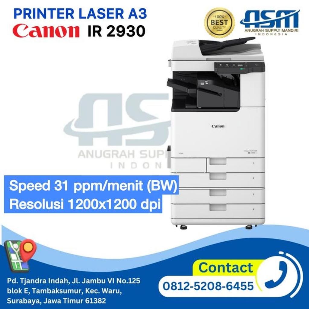 PRINTER LASER A3 MONOCHROME CANON 2930I FOTOCOPY MULTIFUNCTIONAL