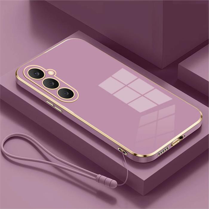 Case Samsung S25 FE Soft Case Plating Free Tali Lanyard Gantungan Hp