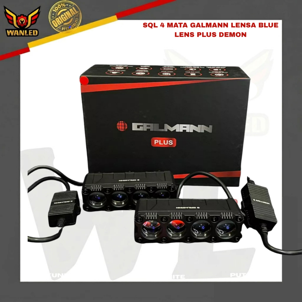 SQL 4 MATA | SQL 4 MATA GALMANN LENSA BLUE LENS PLUS DEMON | MINI LASER GUN  4 MATA GALMAN | NEWW AR