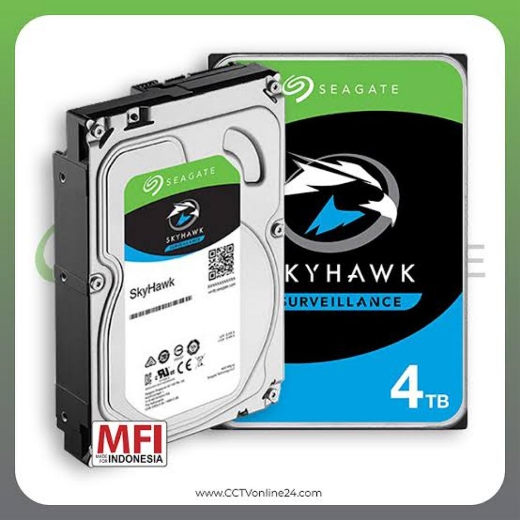 Hardisk Skyhawk Surveillance 4TB MFi HDD 4 Terra Seagat3 Skyhawk 4 TB