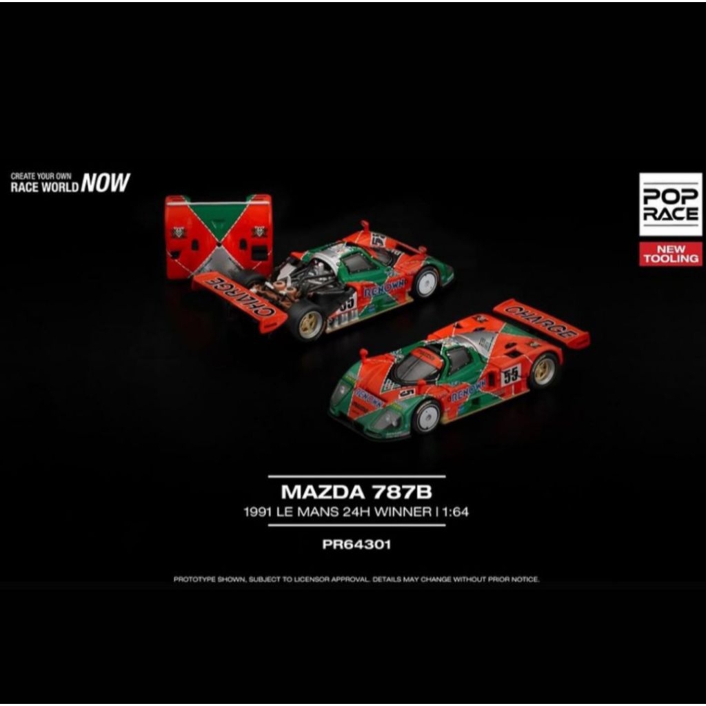POP RACE PR640301 MAZDA 787B 1991 LE MANS 24H WINNER