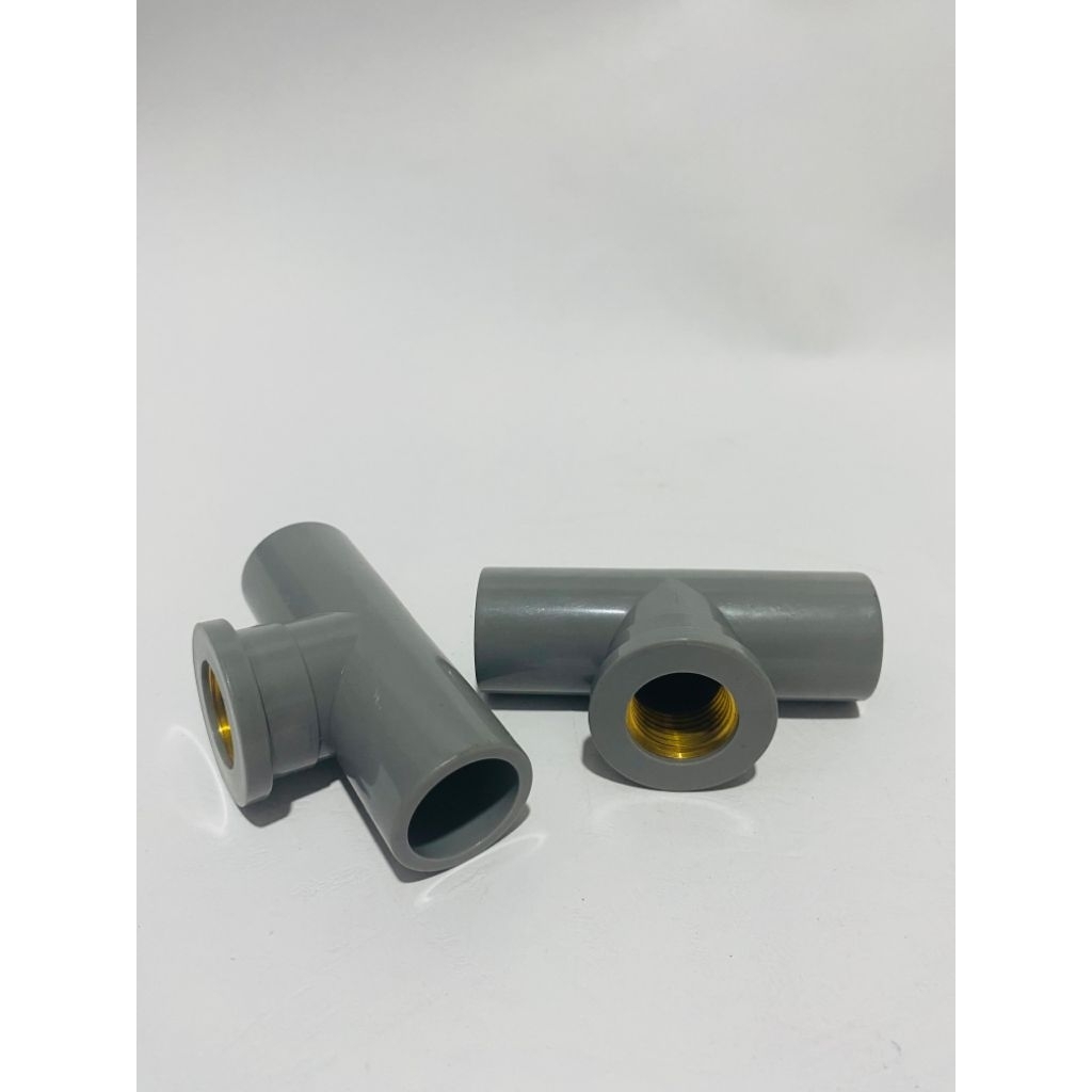 TEE Drat Dalam Kuningan 1/2" inch- T Sambungan Kuningan 1/2