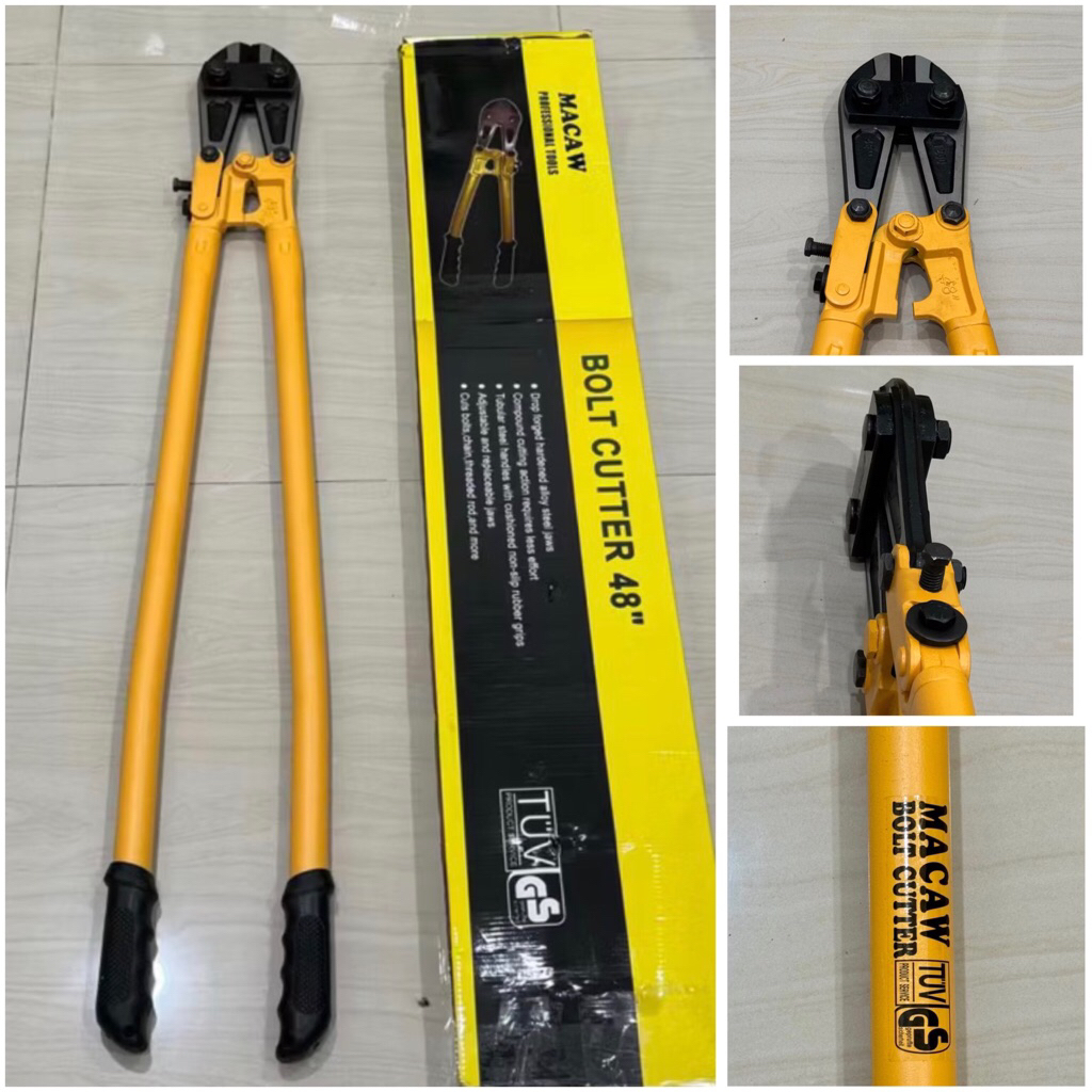 MACAW / kokon 120cm = 48” inci  ( 1.2 meter ) GUNTING BESI BETON AS BAUT concrete iron rod scissors 
