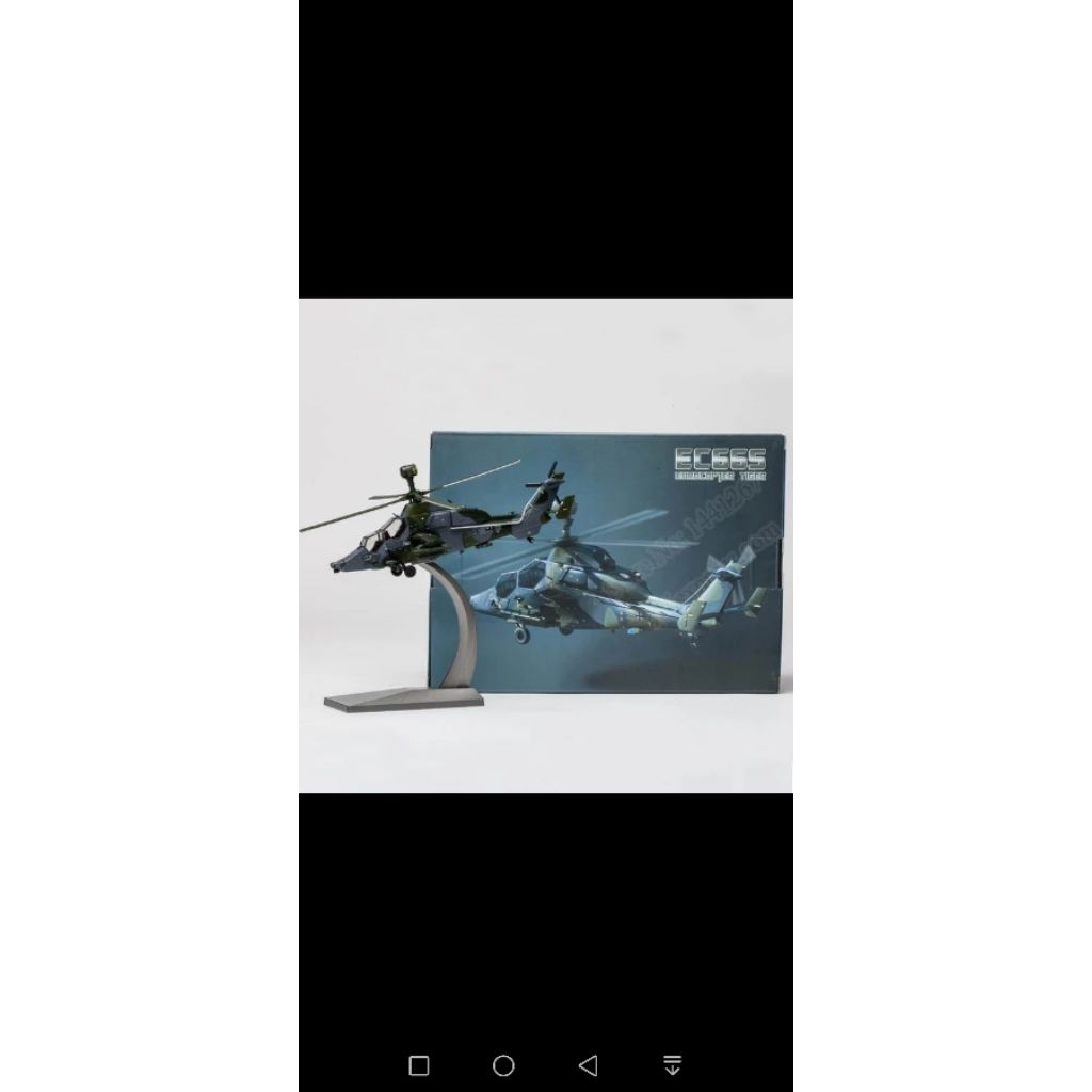 miniatur pajangan diecast helikopter helikopter eurocopter Tiger ec665