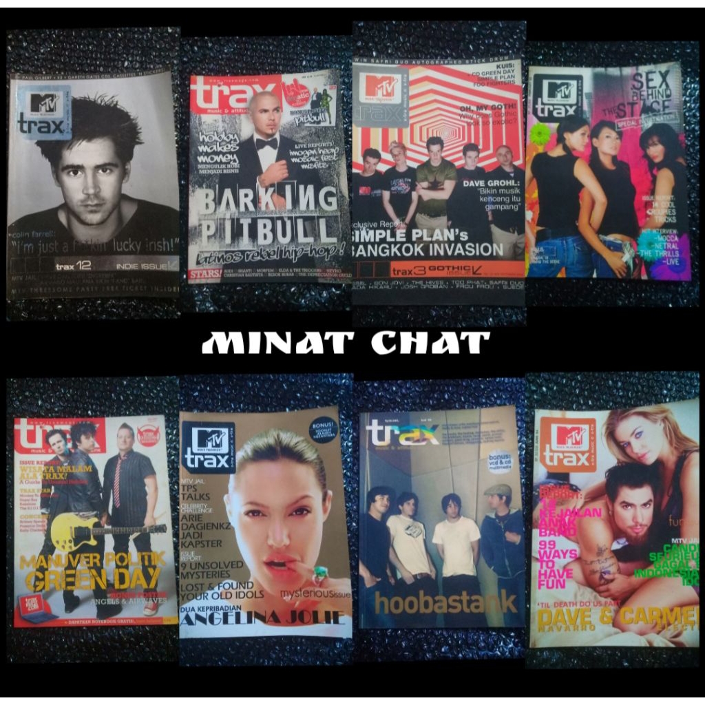 Majalah Mtv Trax - Green Day, Hoobastank, Simple Plan dll (Bagus)