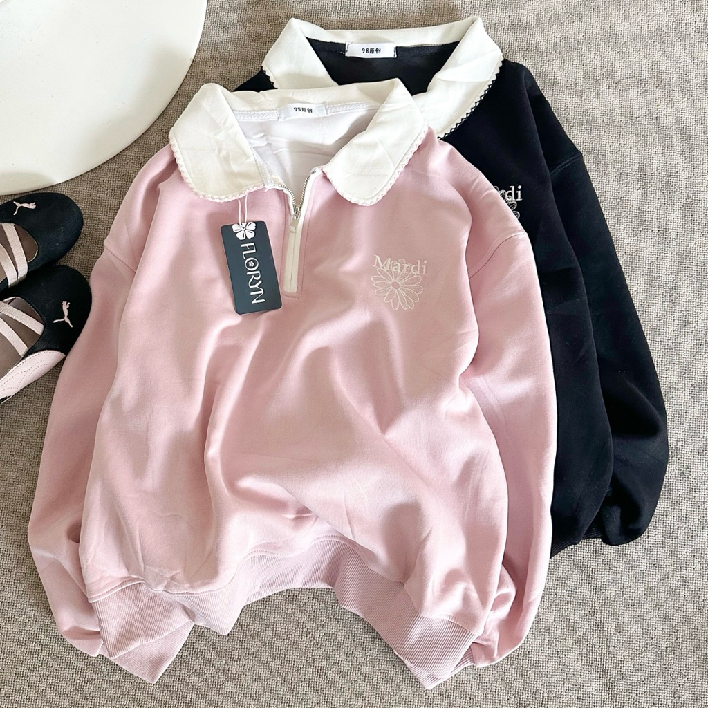 Sweater Knit Half Zipper