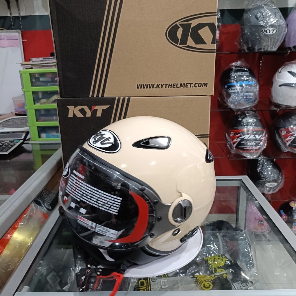 HELM KYT ELSICO SOLID HALF FACE