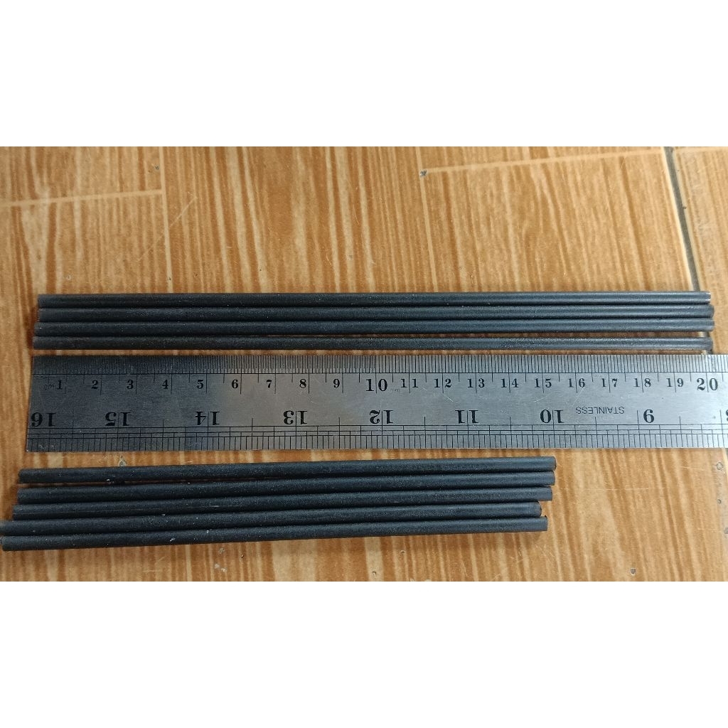 as baja hitam 3.5mm panjang 20cm dan 15cm