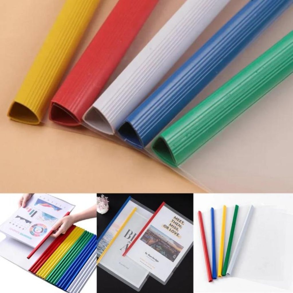 BAOKE SLIDE BINDER REPORTING FILE SLIP FOLDER MAP PLASTIK JEPIT JILID KLIPING