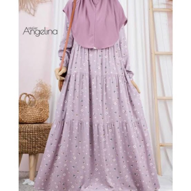 [SIAP KIRIM] BELLA PANSY DUSTY PURPLE REJECT SIZE XS BY ATELIER ANGELINA