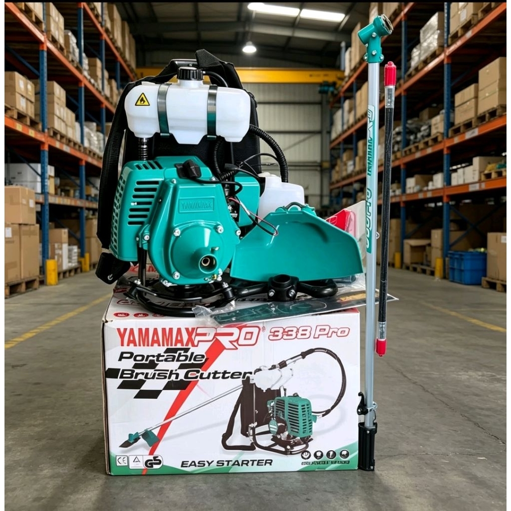 MESIN POTONG RUMPUT YAMAMAX GENDONG 2TAK / brush cutter potong rumput yamamax 338 pro