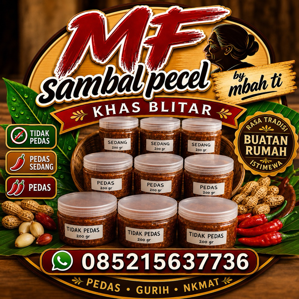 sambal pecel khas blitar
