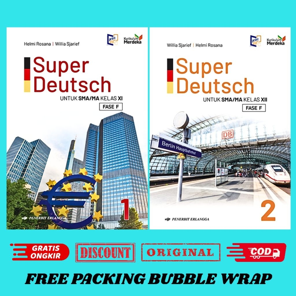 Erlangga Buku Super Deutsch Kelas 11 12 SMA/MA Revisi Kurikulum Merdeka Bahasa Jerman