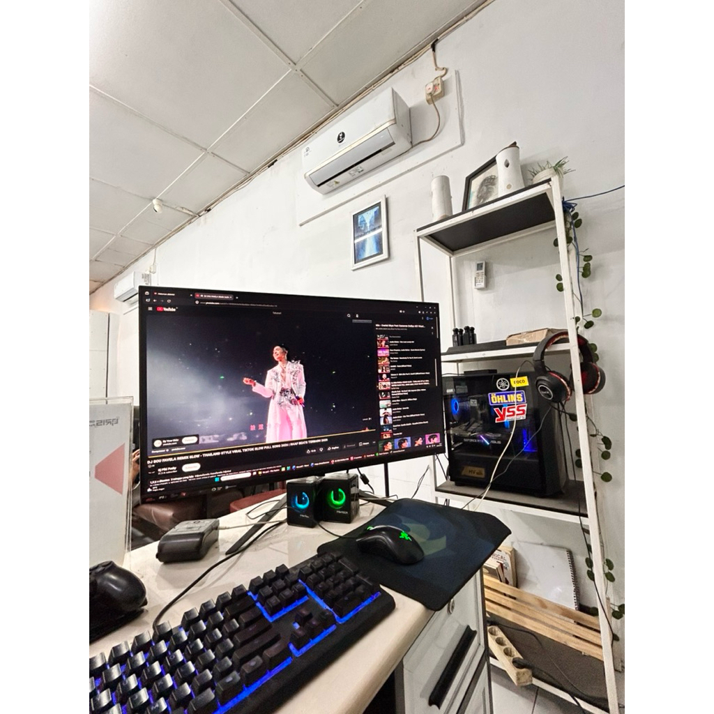 PC Gaming Fullset i3 12100F / RTX 2060 / RAM 32GB 3600MHz / SSD 1TB / Monitor 32 Inch