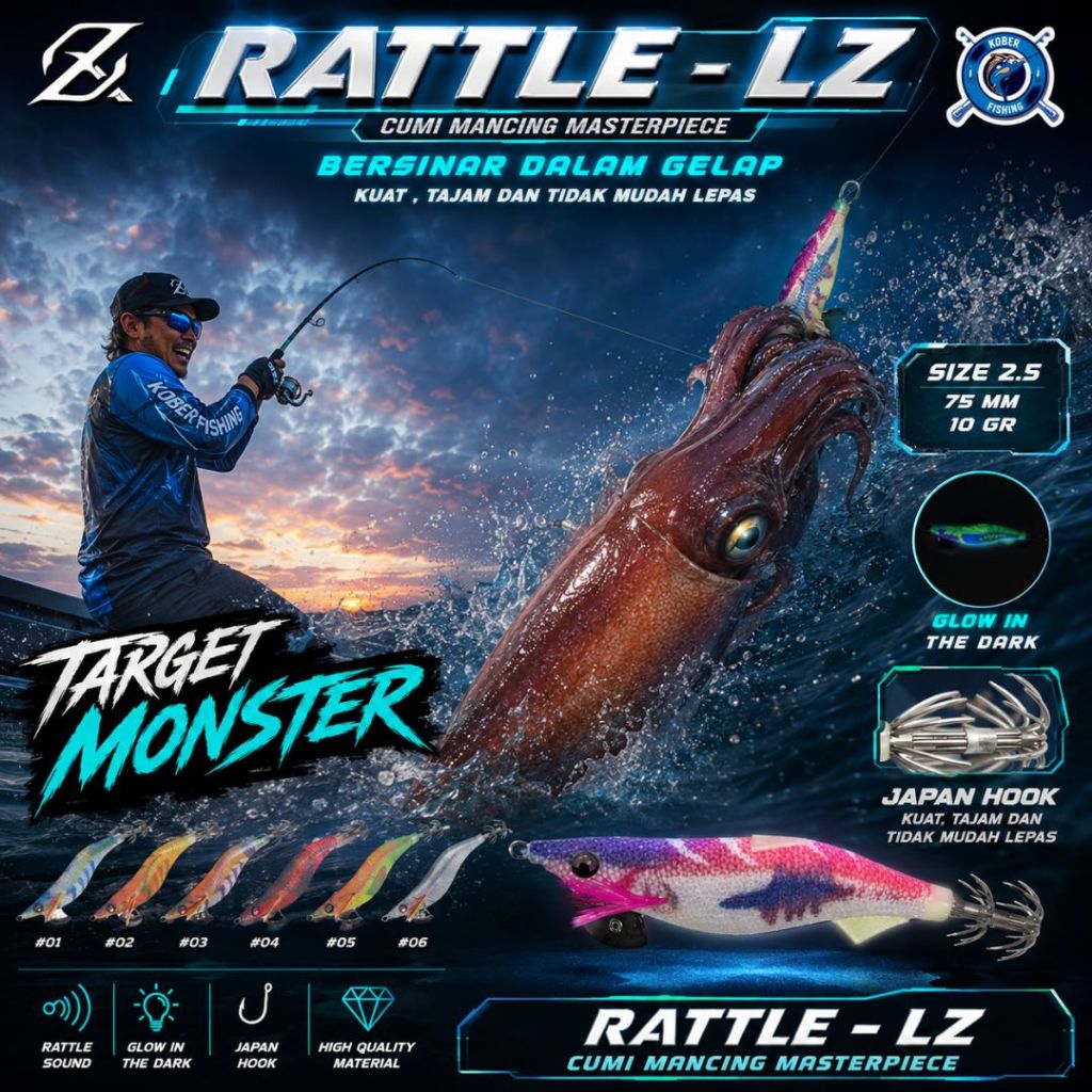 UMPAN CUMI EGING LURE AXZ RATTLE - LZ 2.5