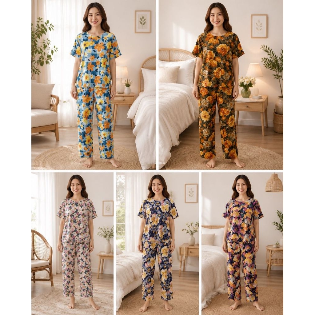 SETELAN BAJU TIDUR YEONG GI RAYON PREMIUM