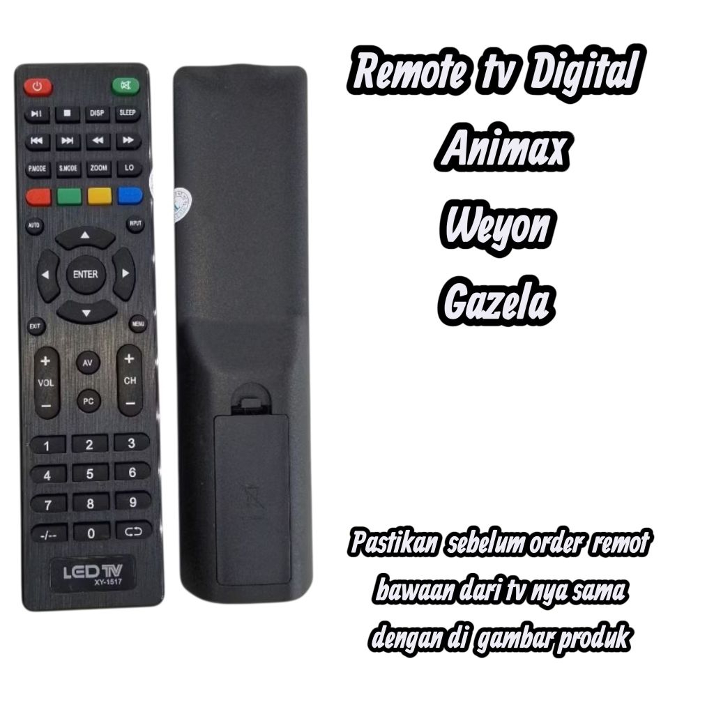 Remote tv digital animax weyon Gazela