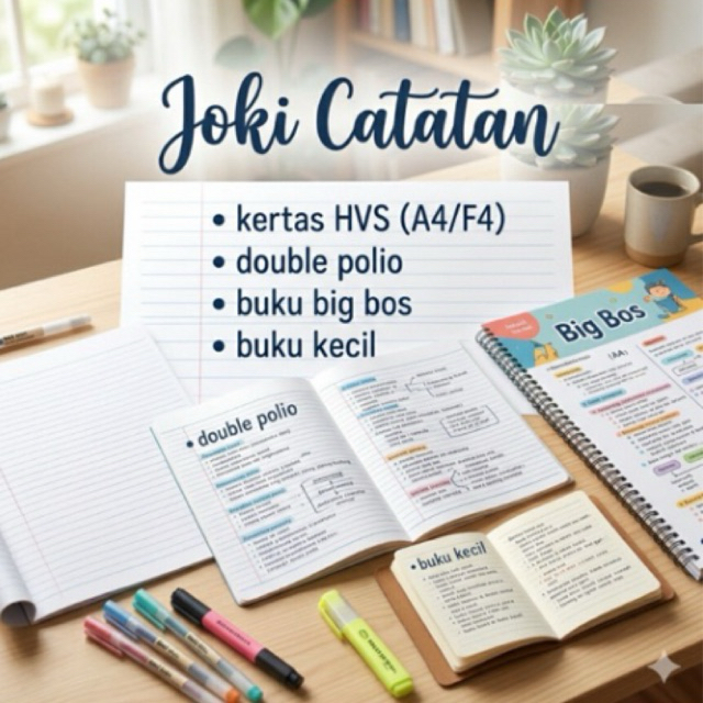 Jasa Tulis tangan | Joki Catatan