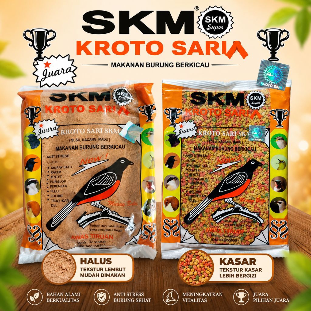 SKM KROTO SARI VOER PUR PAKAN BURUNG MURAI BATU CENDET PLECI