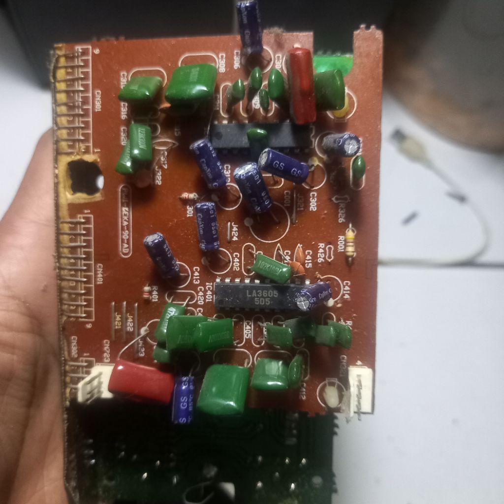 papan equalizer plus potensio volume ori tape deck akari ic LA3605