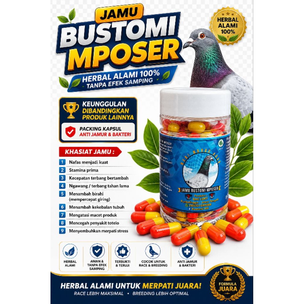 JAMU MERPATI POS/RACING PIGEON HERBS