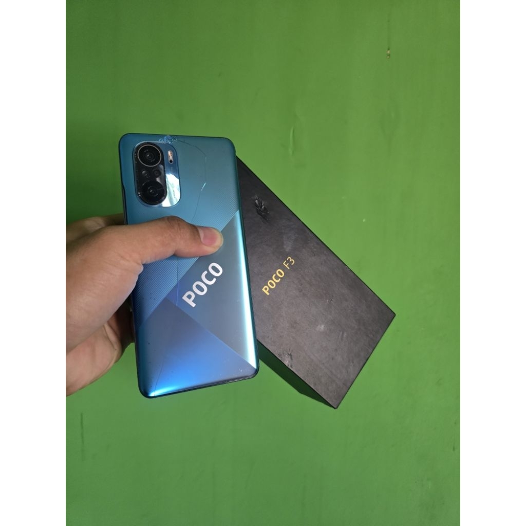 poco f3 ram  8 256 gb  minus mati.. mesin segel hp kotak