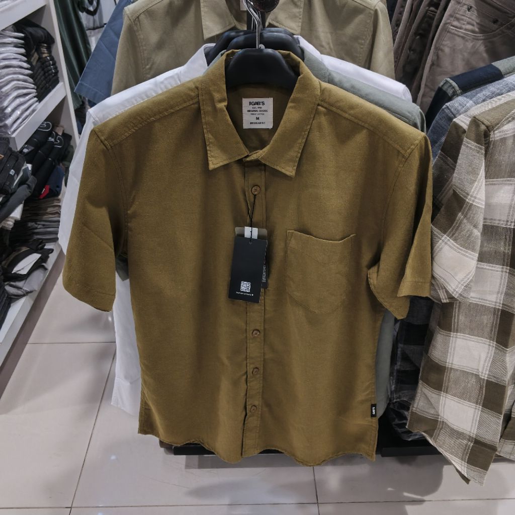 GABS KEMEJA POLOS CASUAL PRIA ORIGINAL