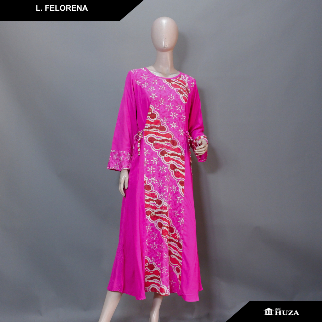 Batik Huza Daster Panjang Daster Batik Gamis Rayon Longdress Felorena